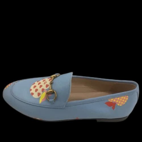 Gucci Leather Slip On 'Blue Red' (Women's)