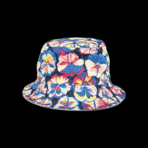 Paco Rabanne Floral Print Bucket Hat 'Blue Moon Pansy'