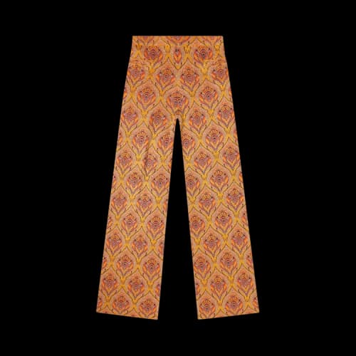 Rabanne Fitted Pants with Jacquard Motif 'Tapisserie'