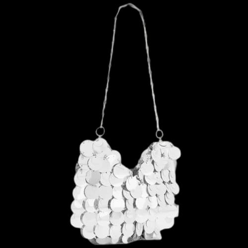Paco Rabanne Sparkle Hobo Bag 'Silver'