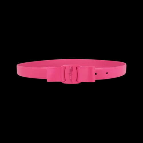 Ferragamo Vara Bow Skinny Belt 'Pink'