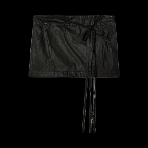Ann Demeulemeester Magdalena Slouchy Waist Mini Skirt 'Black'