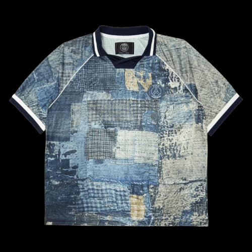 Paris Saint- Germain x POGGYTHEMAN Boro Printed Jersey 'Navy'