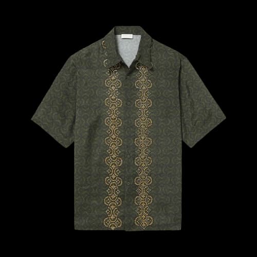 Dries Van Noten Clasen Embroidered Printed Shirt 'Bottle'
