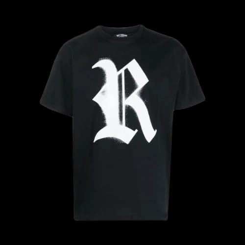 Raf Simons Big Fit T-Shirt With R Print On Front 'Black'