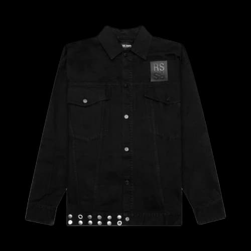 Raf Simons Leather Fringes And Studs Jacket 'Black'