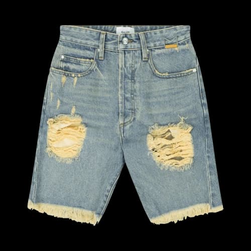 Rhude Distressed Denim Shorts 'Blue'