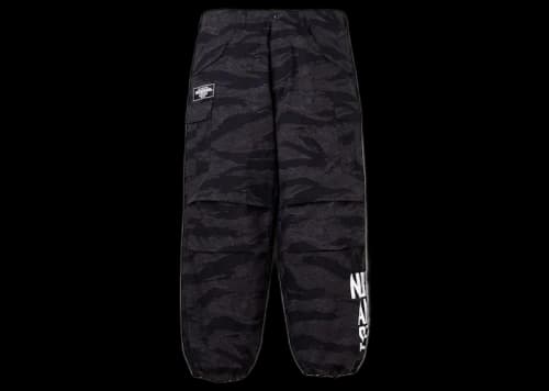 Neighborhood x Wind and Sea Camouflage Cargo Pants Black