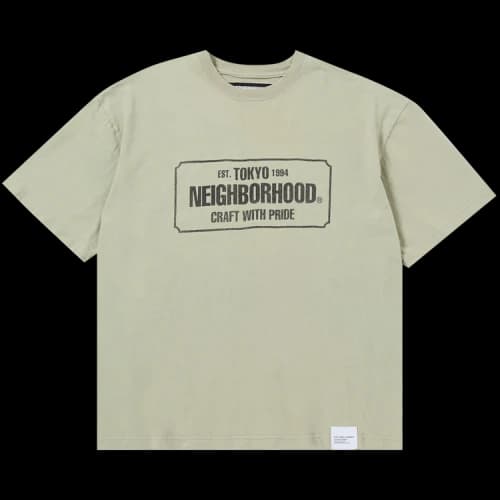 Neighborhood Sulfur Dye Crewneck Shot-Sleeve Tee 'Sand'