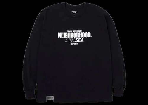 Neighborhood x Wind and Sea L/S Tee (SS23) Black