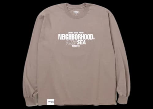 Neighborhood x Wind and Sea L/S Tee (SS23) Brown