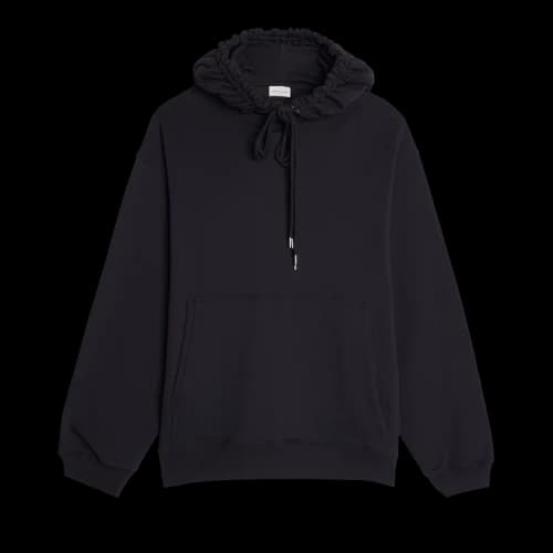Dries Van Noten Loose Fit Basic Hoodie 'Black'
