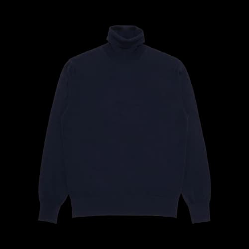 Dries Van Noten Merino Wool Turtleneck 'Navy'