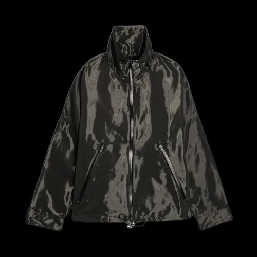 Song for the Mute TV Screen Zip Up Funnel Jacket 'Black'