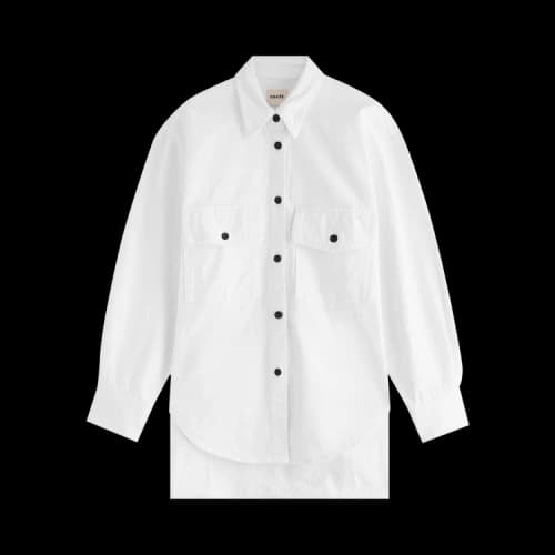 Khaite Mahmet Buttoned Oversize Shirt 'White'
