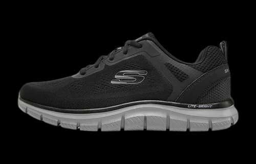 Skechers Track Broader Trainers 'Black Grey'