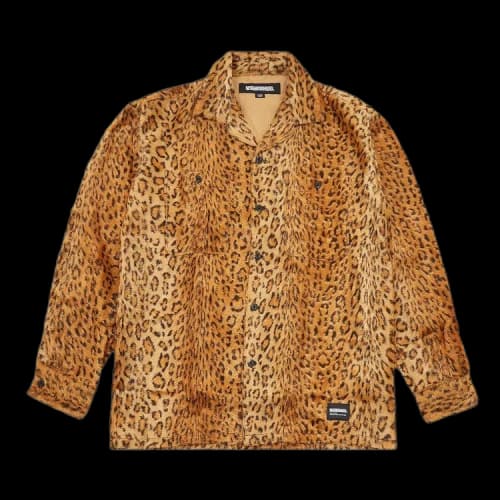 Neighborhood Leopard Fur Long-Sleeve Shirt 'Orange'