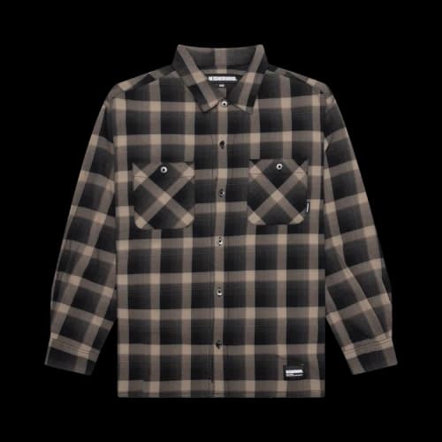 Neighborhood Half Hombre Check Long-Sleeve Shirt 'Beige'