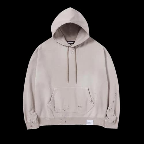 Neighborhood Damage Hoodie 'Greige'