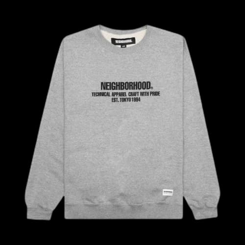Neighborhood Classic Crew Sweater 'Grey'
