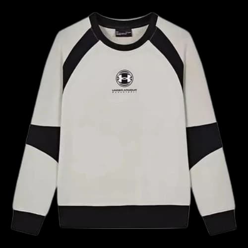 (GS) Under Armour Athletics Long Sleeve Pullover 'Grey Black'