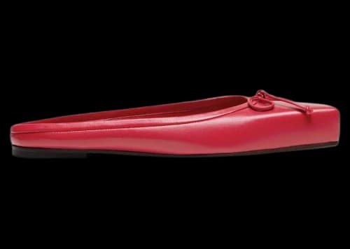 Jacquemus Les Mules Plates Ballet Red (Women's)