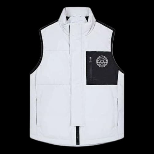 (GS) Under Armour Warm Fashion Vest 'White Black'