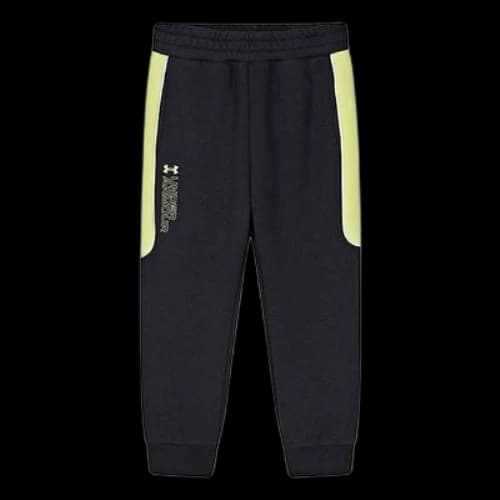 (GS) Under Armour Woven Sport Pants 'Black Yellow'