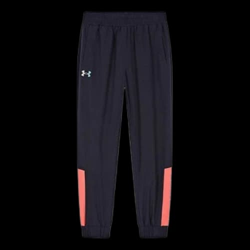 (GS) Under Armour Casual Woven Pant 'Black Pink'