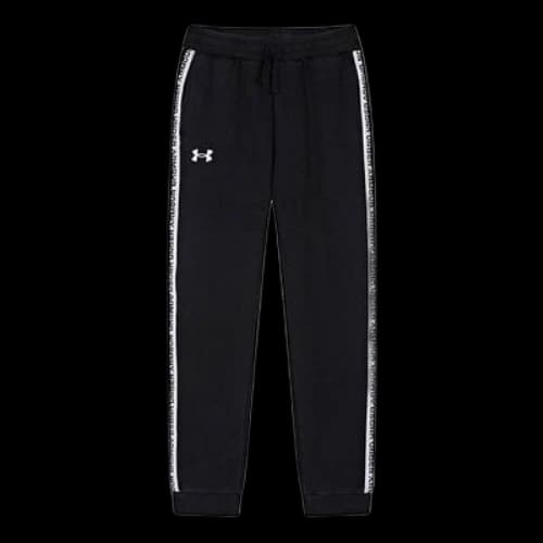 (GS) Under Armour Casual Woven Pants 'Black White'