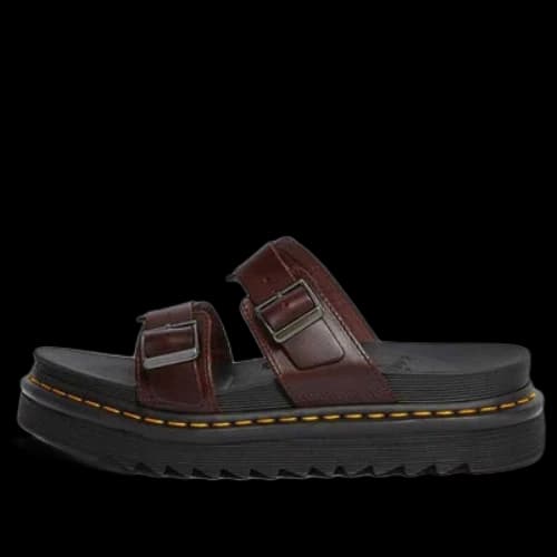 Dr. Martens Myles Brando Leather Sandals Brown