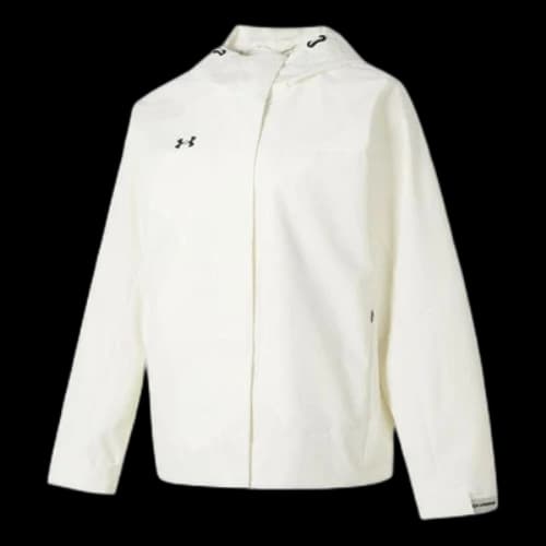 Under Armour Solid Color Outdoor Training Fitness Woven Jacket 'White Black' (Women's)