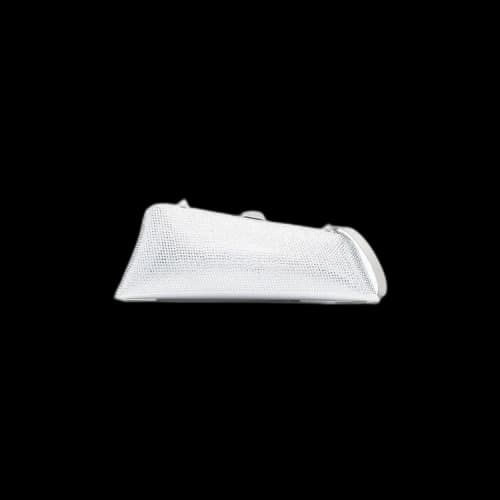 The Attico Long Night Clutch 'Crystal/Light Grey'