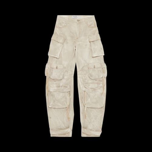 The Attico Fern Long Pants 'Natrual Marble'