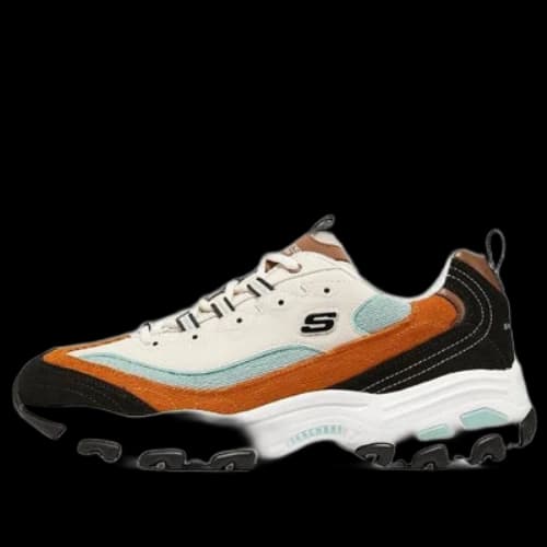 Skechers D'lites 1.0 Sneakers 'White Black Orange'