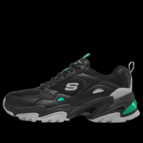 Skechers Stamina V2 'Black Charcoal Green'