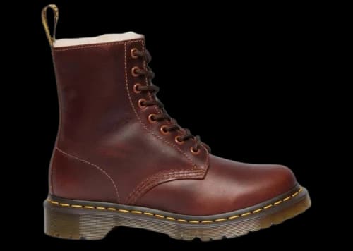 Dr. Martens 1460 Serena Orleans Faux Fur Lined Lace Up Boot Butterscotch (Women's)