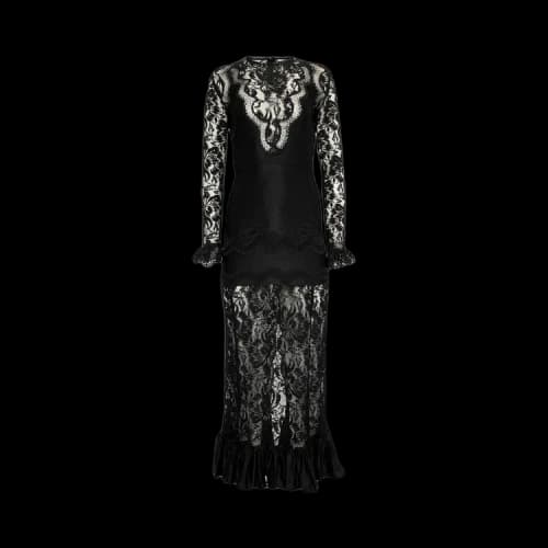 Paco Rabanne Long-Sleeve Dress 'Black'