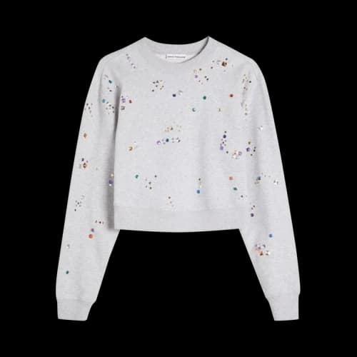 Rabanne Stud Detail Organic Sweatshirt 'Grey'