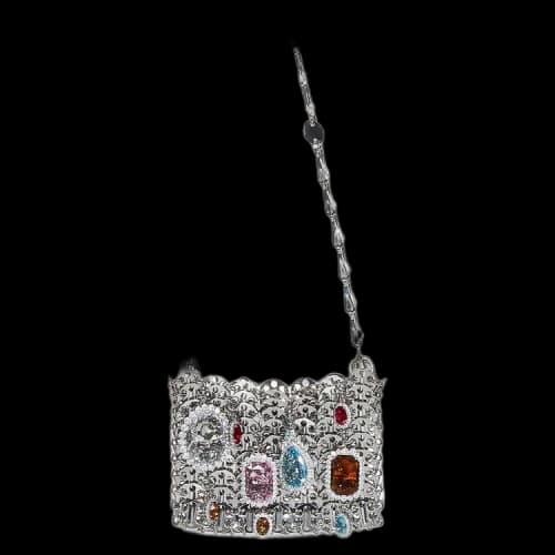Paco Rabanne 1969 Nano Jewels Mini Shoulder Bag 'Silver'