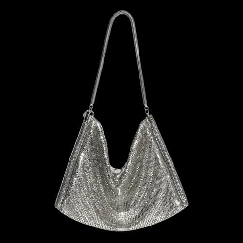 Paco Rabanne Pixel Tube Bag 'Silver'