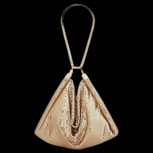 Paco Rabanne Pixel Tube Embellished Shoulder Bag 'Gold'