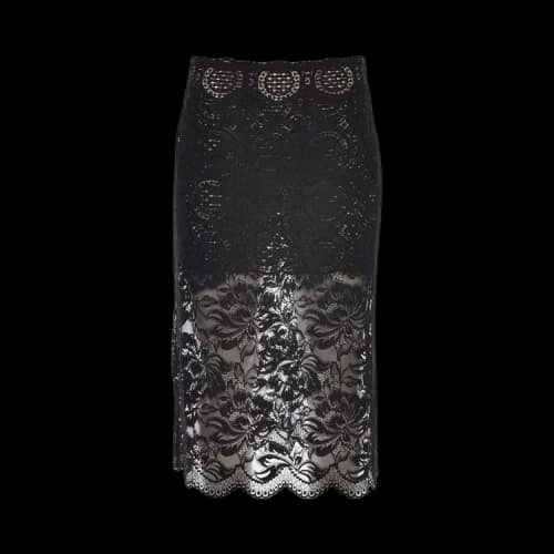 Paco Rabanne Lace Skirt 'Black'