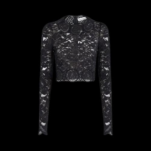 Paco Rabanne Lace Top 'Black'