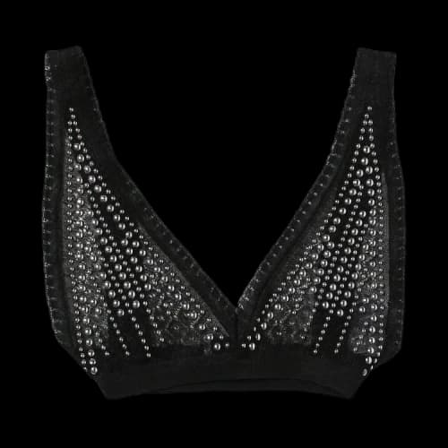 Paco Rabanne Embellished Bra 'Black'