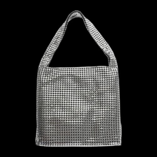 Paco Rabanne Embellished Shoulder Bag 'Silver'
