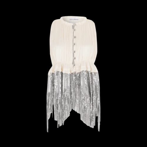 Rabanne Half Aluminum Top 'Ivory'