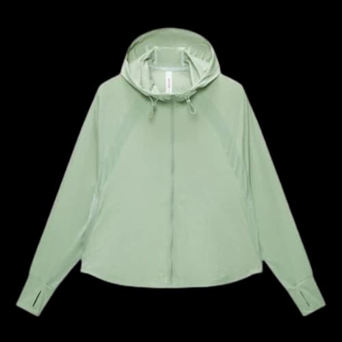 Reebok Woven Zipper Sun Protection Jacket 'Green' (Women's)