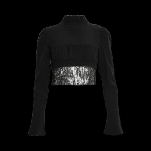 Paco Rabanne Top 'Black'