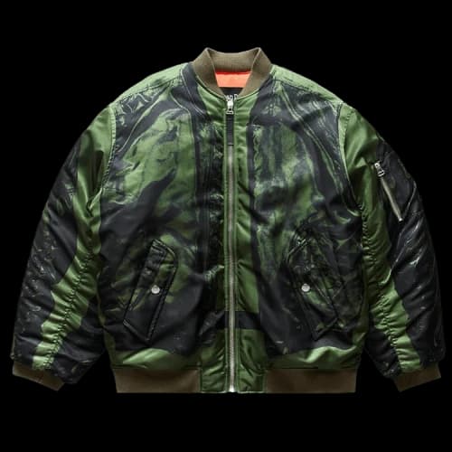 Jean Paul Gaultier Trompe L'Oeil Bomber Jacket 'Green'